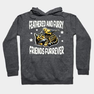 Cat and Canary best friends furrever Hoodie